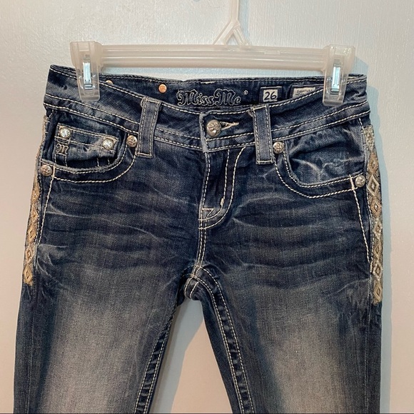 MISS ME Embellished Skinny Jeans Size 26 - Picture 5 of 8